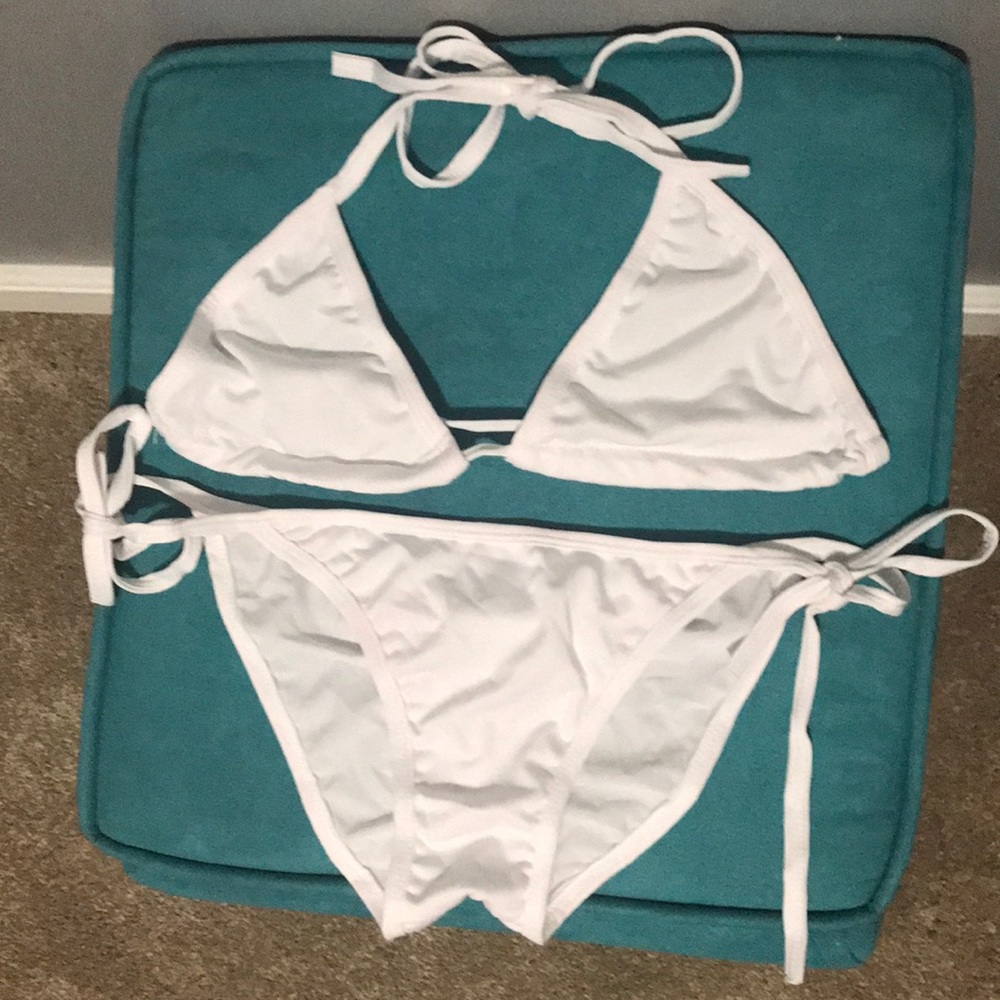 White bikini set